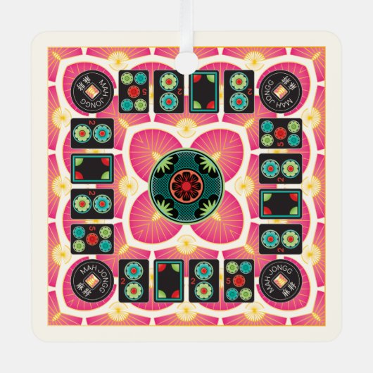 Mah Jongg Fan 2025 Ornament (Voorkant)