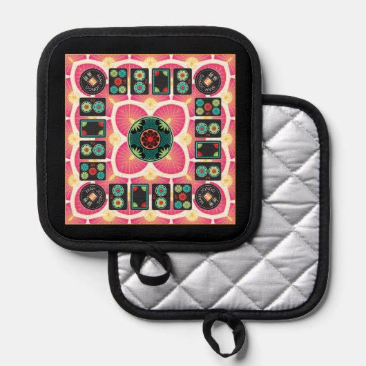 Mah Jongg Fan 2025 Pot Houder (Voorkant / Achterkant)