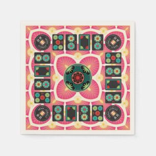 Mah Jongg Fan 2025 servetten