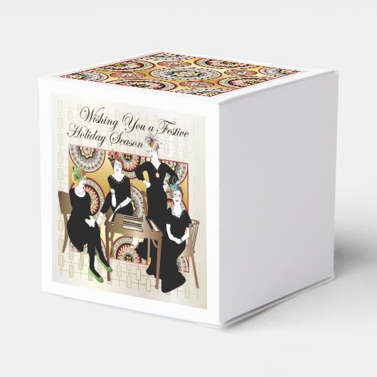 Mah Jongg Festive Bedankdoosjes (Achterkant)