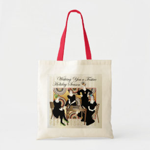 Mah Jongg Festive Canvas tas
