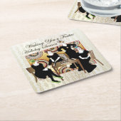 Mah Jongg Festive Kartonnen Onderzetters (Schuin)