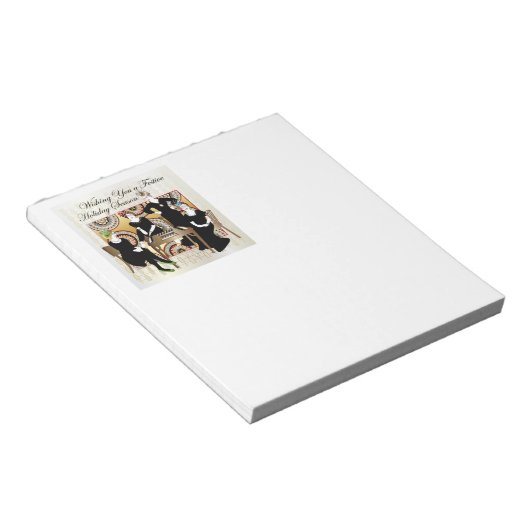 Mah Jongg Festive Notitieblok (Schuin)