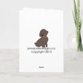 Mah Jongg Flappers Dog Birthday Kaart (Achterkant)