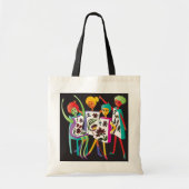 Mah Jongg Flower Dance Canvas tas (Voorkant)