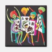 Mah Jongg Flower Dance Magneet (Voorkant)