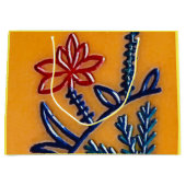  Mah Jongg Flower Gift Bags Groot Cadeauzakje (Voorkant)