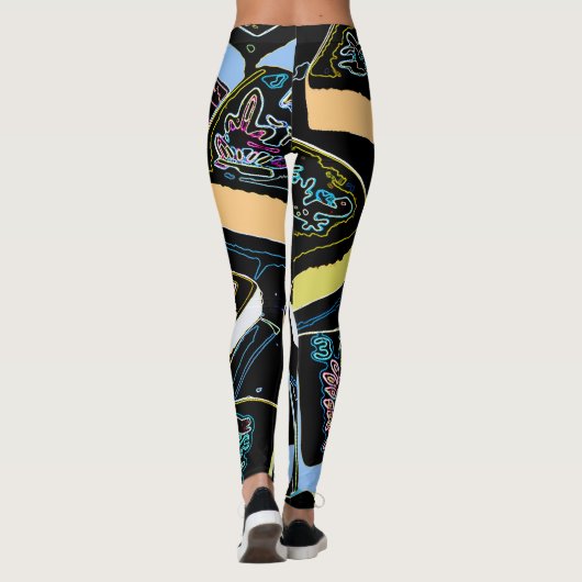 Mah Jongg Flower Leggings (Achterkant)