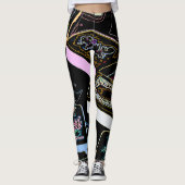 Mah Jongg Flower Leggings (Voorkant)