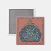 Mah Jongg Flower Purse Magnet (Voorkant / Achterkant)