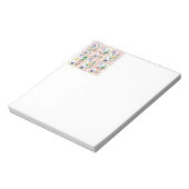 Mah Jongg Flower Tegel Notitieblok (Linkerzijde)