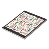 Mah Jongg Flower Tegels Notitieblok (Linkerzijde)