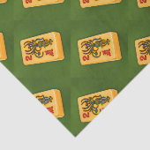 Mah Jongg Flower Tile Tissuepapier (Detail)