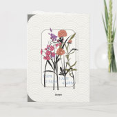 Mah Jongg Flowers Moederdag Kaart (Achterkant)