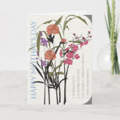 Mah Jongg Flowers Moederdag Kaart (Voorkant)