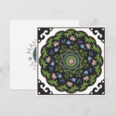 Mah Jongg Flowers/One Dot Flat Kaart (Voorkant / Achterkant)