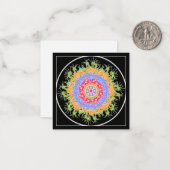 Mah Jongg Flowers Small Card Notitiekaartje (Voorkant / Achterkant in situ)