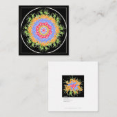 Mah Jongg Flowers Small Card Notitiekaartje (Voorkant / Achterkant)