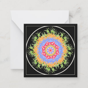 Mah Jongg Flowers Small Card Notitiekaartje