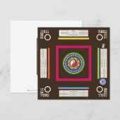 Mah Jongg Game Card Kaart (Voorkant / Achterkant)