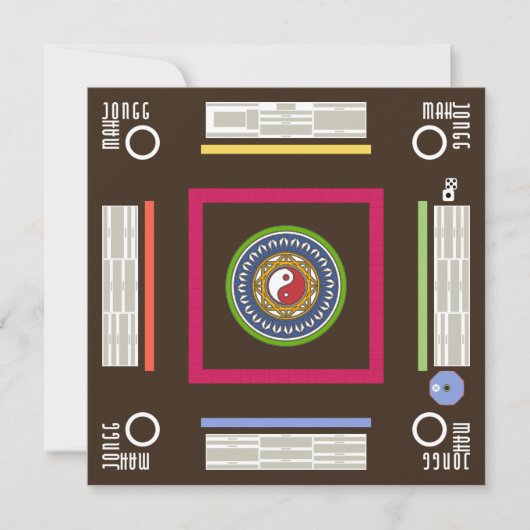 Mah Jongg Game Card Kaart (Voorkant)