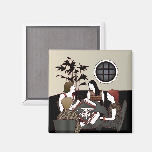 Mah Jongg Game Magnet (Voorkant / Achterkant)