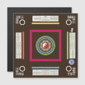 Mah Jongg Game Magnet Card (Voorkant / Achterkant)