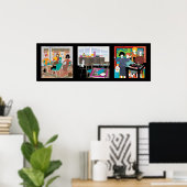 Mah Jongg Game Night Cats Poster (Thuiskantoor)