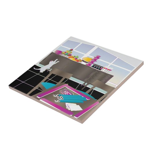 Mah Jongg Game Night Tile Tegeltje (Zijkant)