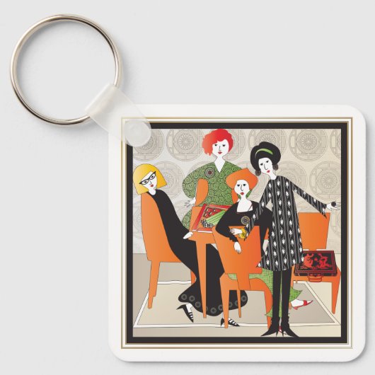 Mah Jongg Game Sleutelhanger (Voorkant)