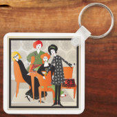 Mah Jongg Game Sleutelhanger (Achterkant)