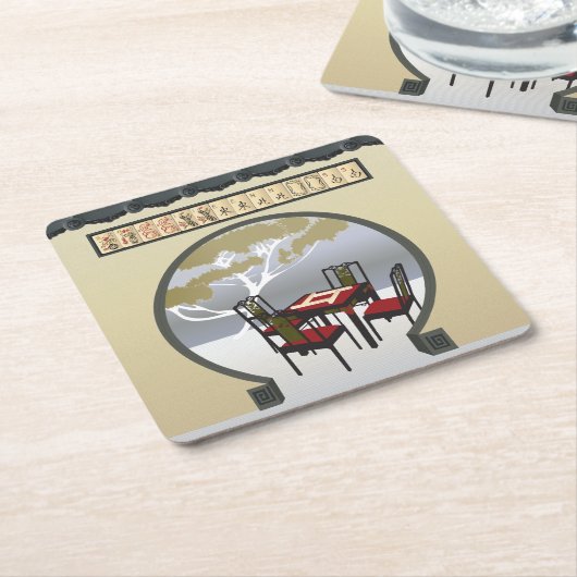 Mah Jongg Garden Onderzetters (Schuin)