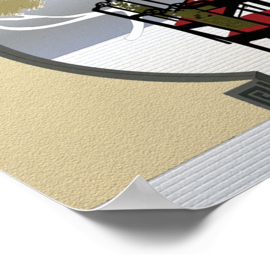 Mah Jongg Garden Poster (Hoek)