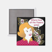 Mah Jongg Gezegden bloemenmagneet Magneet (Voorkant / Achterkant)