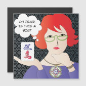 Mah Jongg Gezegden Cracks Magnet Kaart Magnetische Uitnodiging (Voorkant / Achterkant)