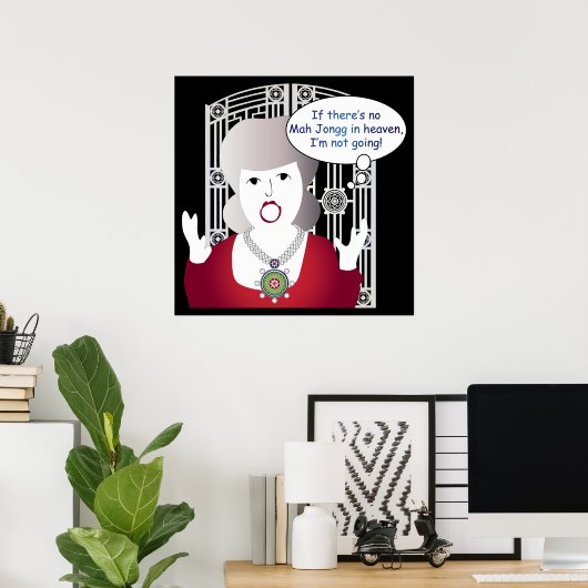 Mah Jongg Gezegden Heaven Poster (Thuiskantoor)