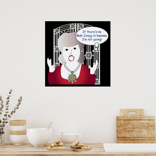 Mah Jongg Gezegden Heaven Poster (Keuken)