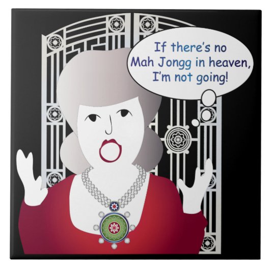 Mah Jongg Gezegden Heaven Tegeltje (Voorkant)