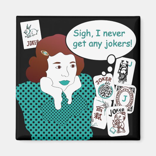 Mah Jongg Gezegden Jokers Magneet (Voorkant)