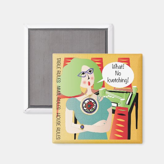 Mah Jongg Gezegden Kvetching Magneet (Voorkant / Achterkant)