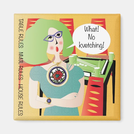 Mah Jongg Gezegden Kvetching Magneet (Voorkant)