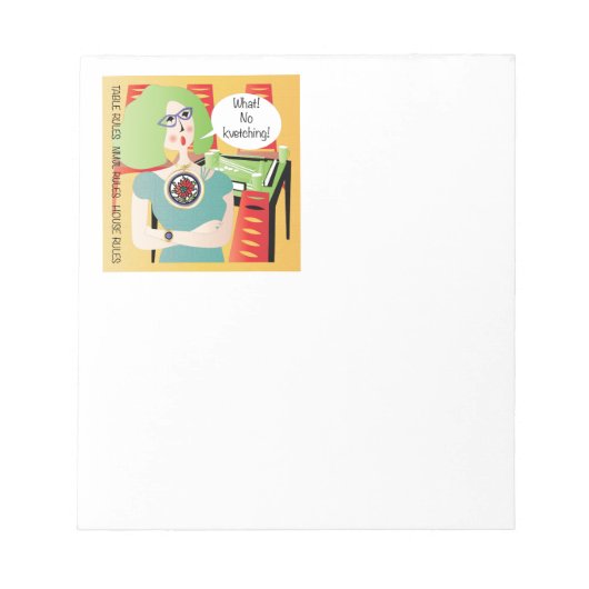 Mah Jongg Gezegden Kvetching Notitieblok (Voorkant)