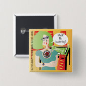 Mah Jongg Gezegden Kvetching Vierkante Button 5,1 Cm (Voorkant /achterkant)