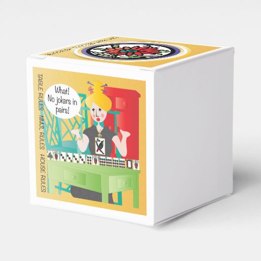 Mah Jongg Gezegden No Jokers Bedankdoosjes (Voorkant Zijde)