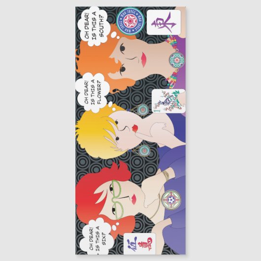 Mah Jongg Gezegden Oh Beste Flat Magnet (Voorkant)