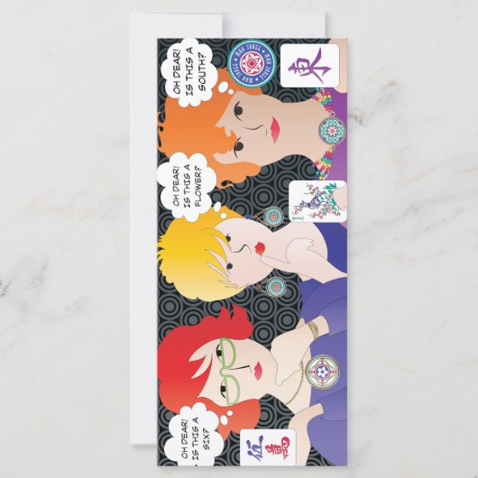 Mah Jongg Gezegden Oh Beste platte Kaart (Voorkant)