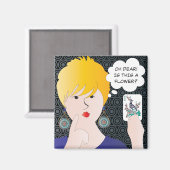 Mah Jongg Gezegden One Bam Magnet (Voorkant / Achterkant)