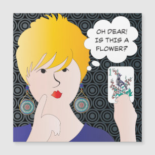 Mah Jongg Gezegden One Bam Magnet Kaart