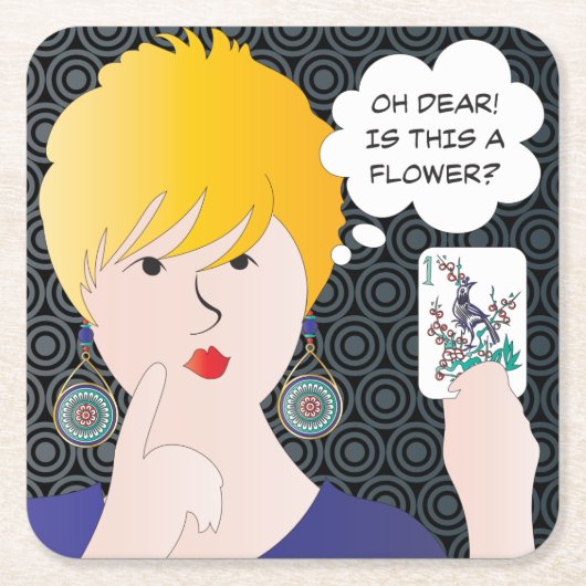 Mah Jongg Gezegden One Bam Onderzetter (Voorkant)