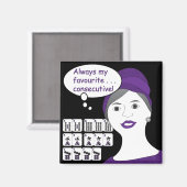 Mah Jongg Gezegden opeenvolgende magneet (Voorkant / Achterkant)